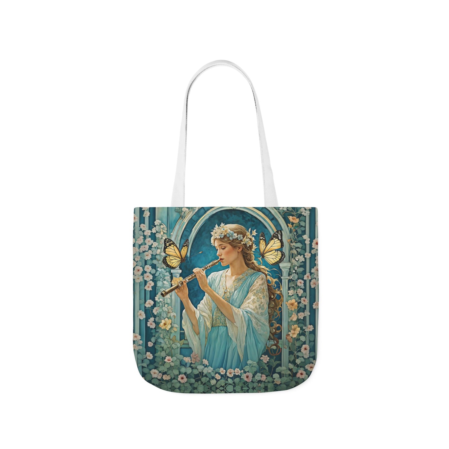 Butterfly Flute player -Inspired Canvas Tote Bag - Perfect for Beach Days, Eco-Friendly Shopping, and Summer Fun!
