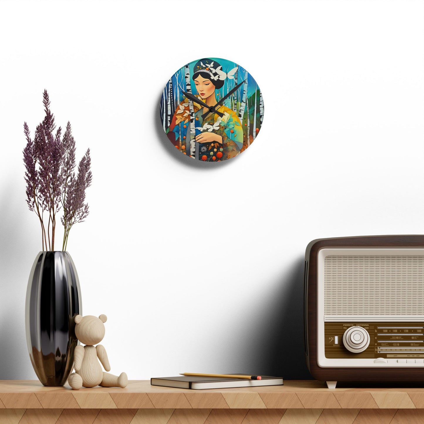 Butterfly Acrylic Wall Clock