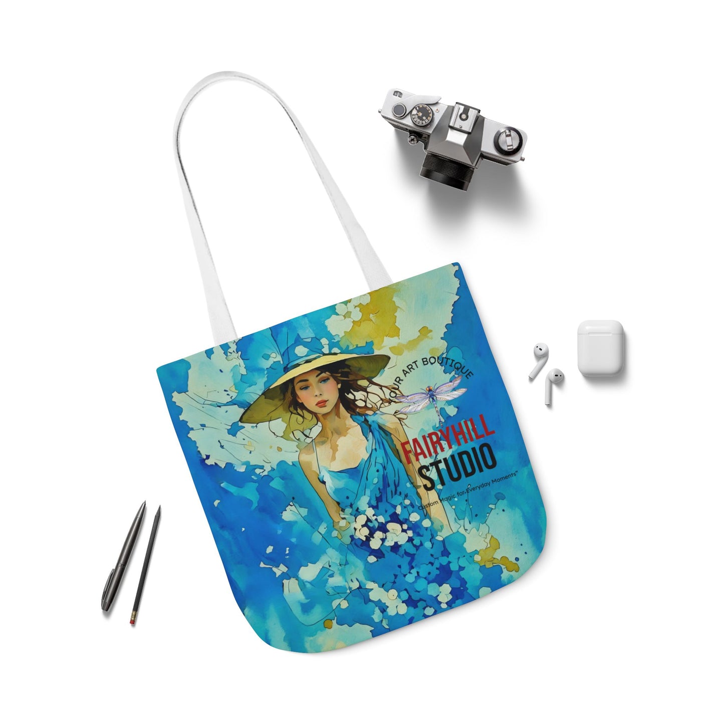 Colorful Summer vibes- Canvas Tote Bag - Perfect for Beach Days, Eco-Friendly Shopping, and Summer Fun!