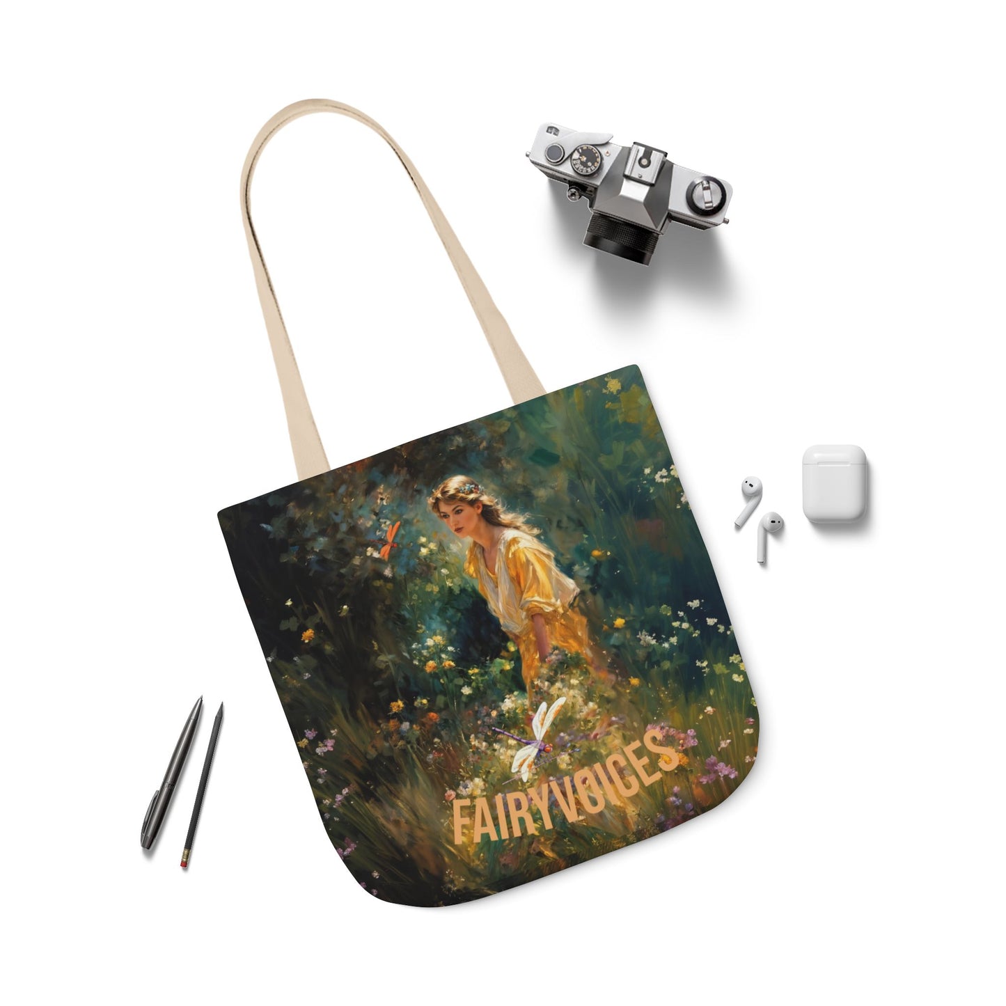 FAIRY VOICES - Canvas Tote Bag - Perfect for Beach Days, Eco-Friendly Shopping, and Summer Fun!