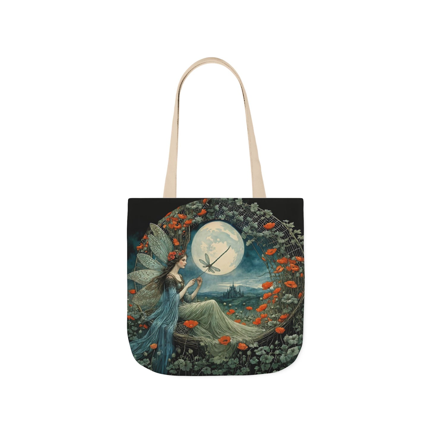 Colorful Moon fairy -Inspired Canvas Tote Bag - Perfect for Beach Days, Eco-Friendly Shopping, and Summer Fun!