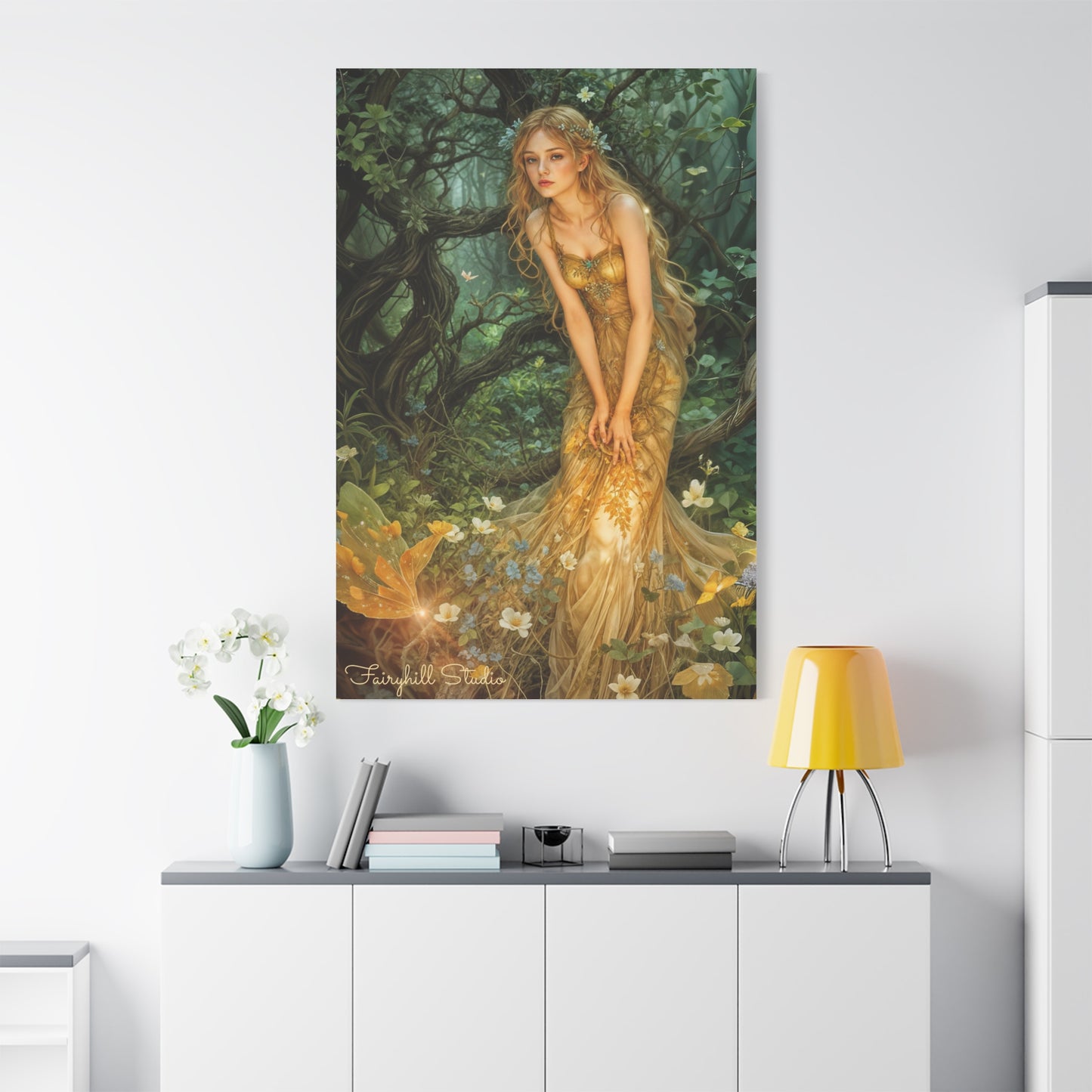 Canvas Print - Mid-Summer's Eve Fairy Forest Art by Fairyhill Studio