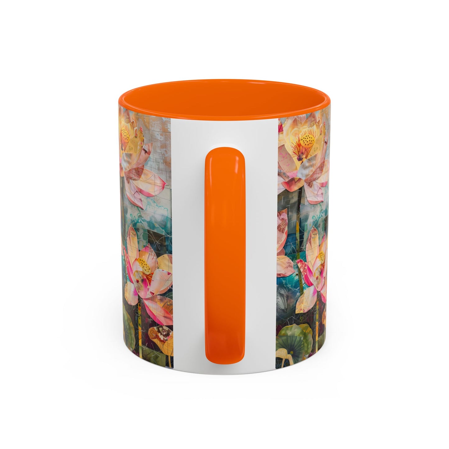 Mug - Pink Water Lilies Pond Watercolor Art by Fairyhill Studio - 11oz