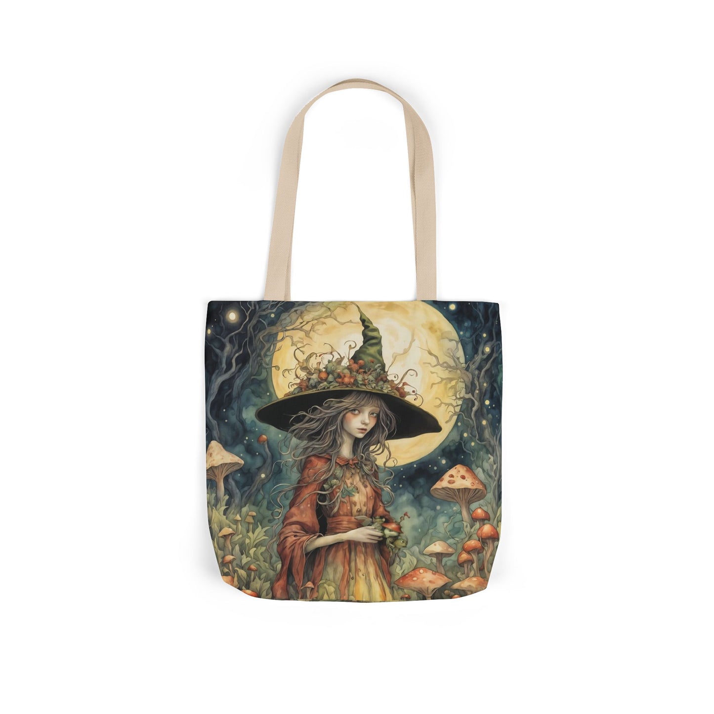 Witch -Inspired Canvas Tote Bag - Perfect for Beach Days, Eco-Friendly Shopping, and Summer Fun!