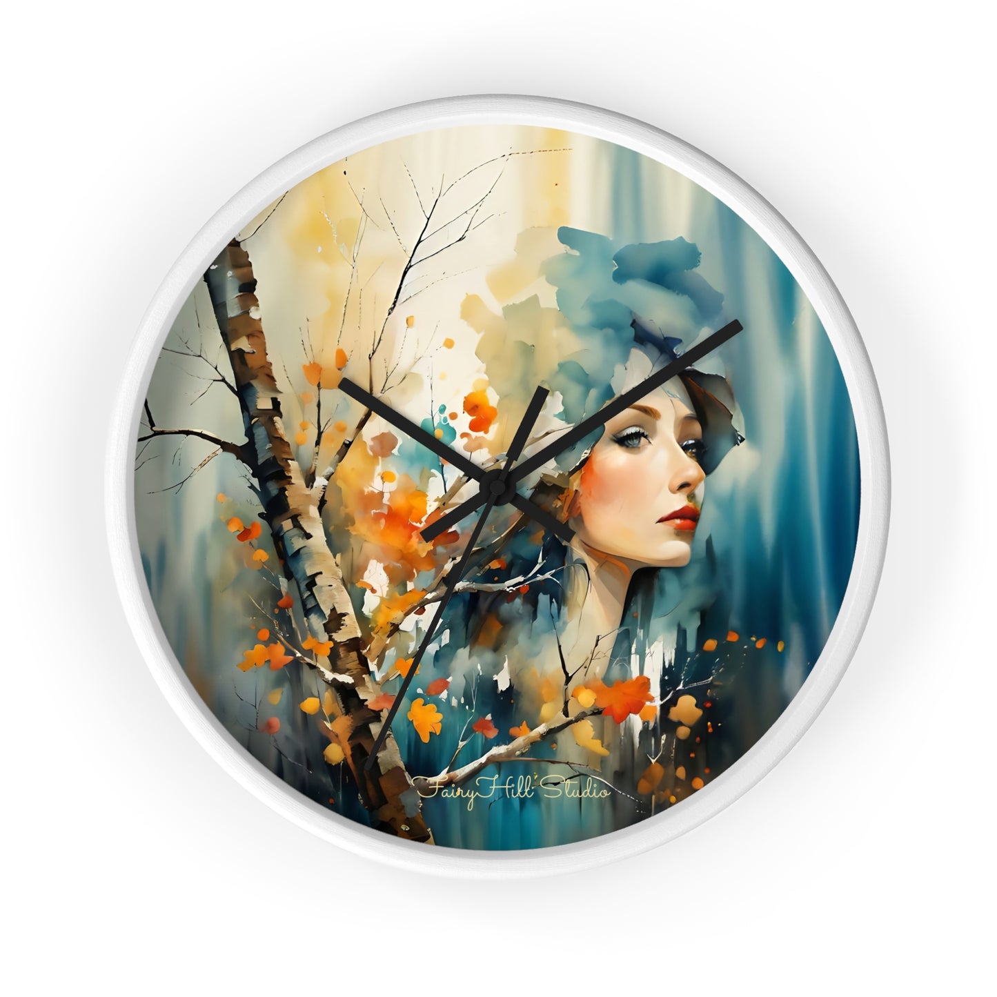 Artistic Woman Wall Clock | Home Decor | Unique Gift | Modern Clock | Wall Art | Feminine Design | Statement Piece