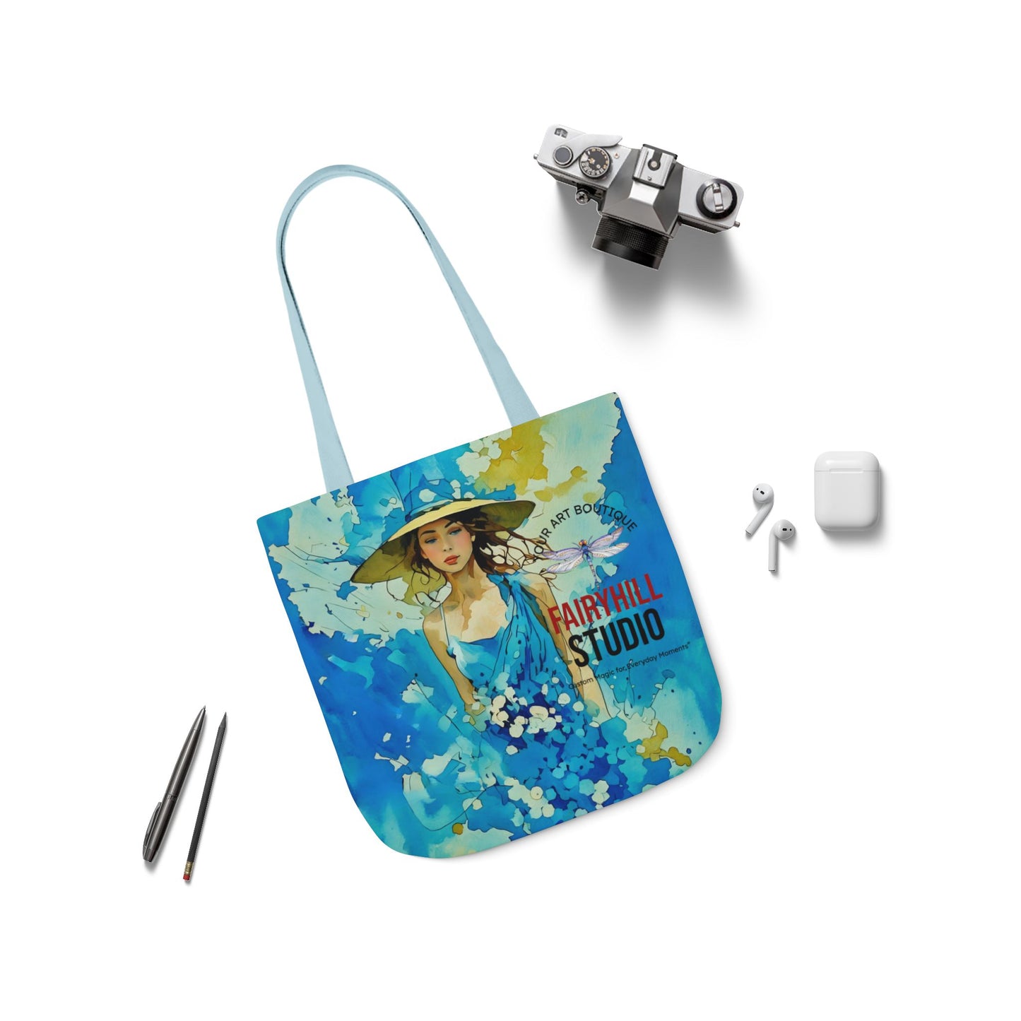 Colorful Summer vibes- Canvas Tote Bag - Perfect for Beach Days, Eco-Friendly Shopping, and Summer Fun!
