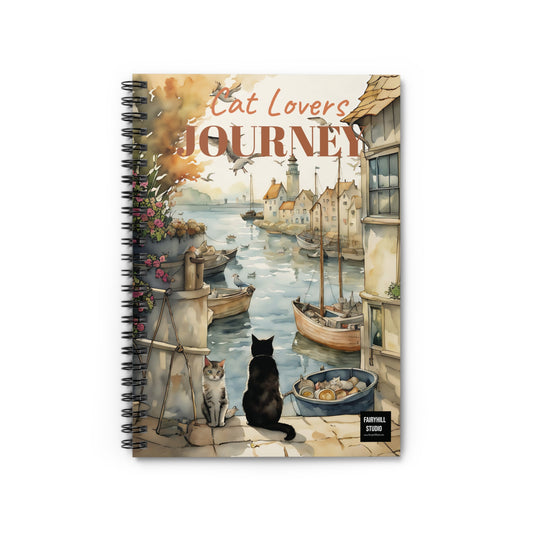 Harbour Cats Spiral Notebook /Fairyhill studio