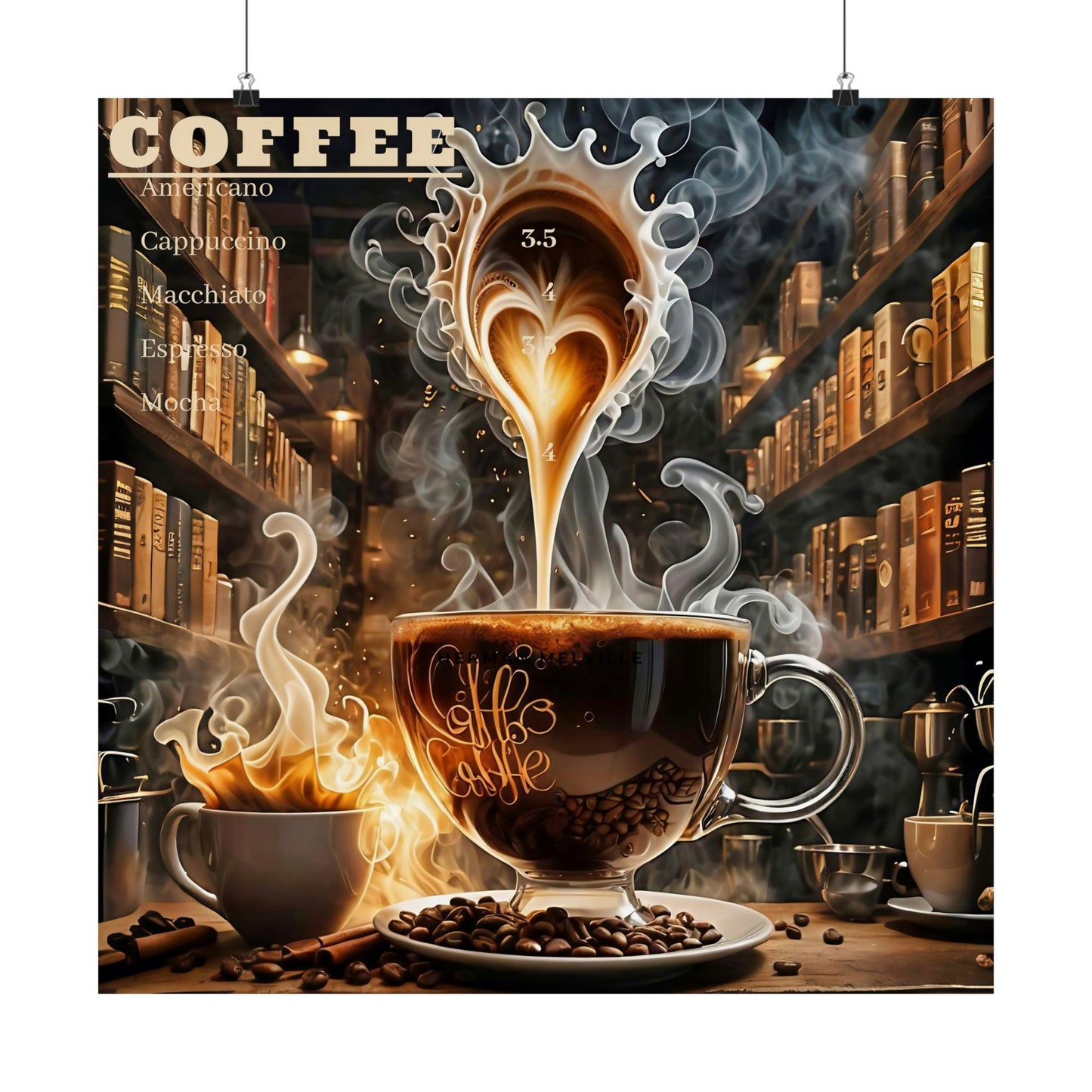 Coffee Lover Matte Vertical Poster - Cozy Café Vibes for Home Décor