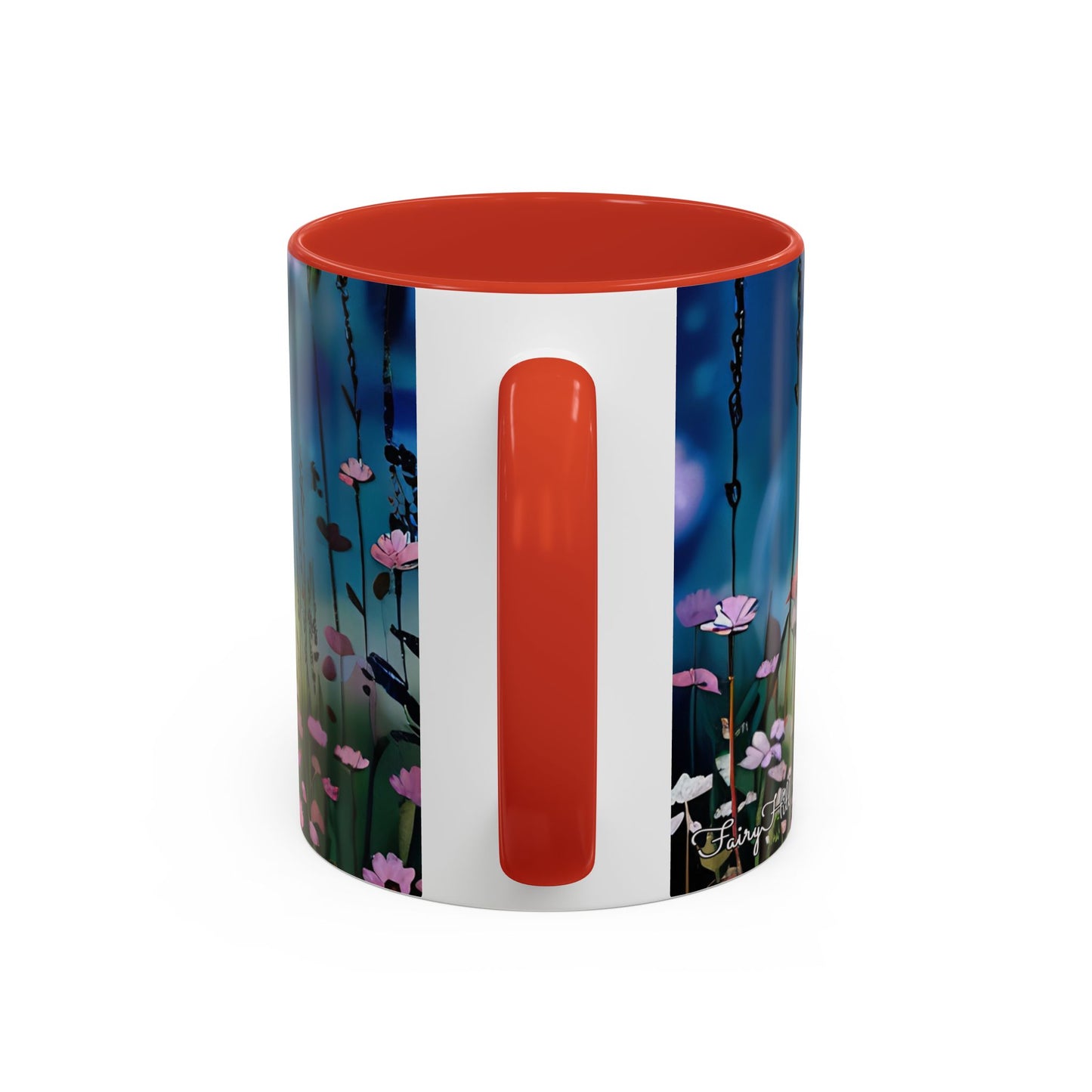 Mug - Lovely Romantic Girl Gathering Flowers in Summer Field