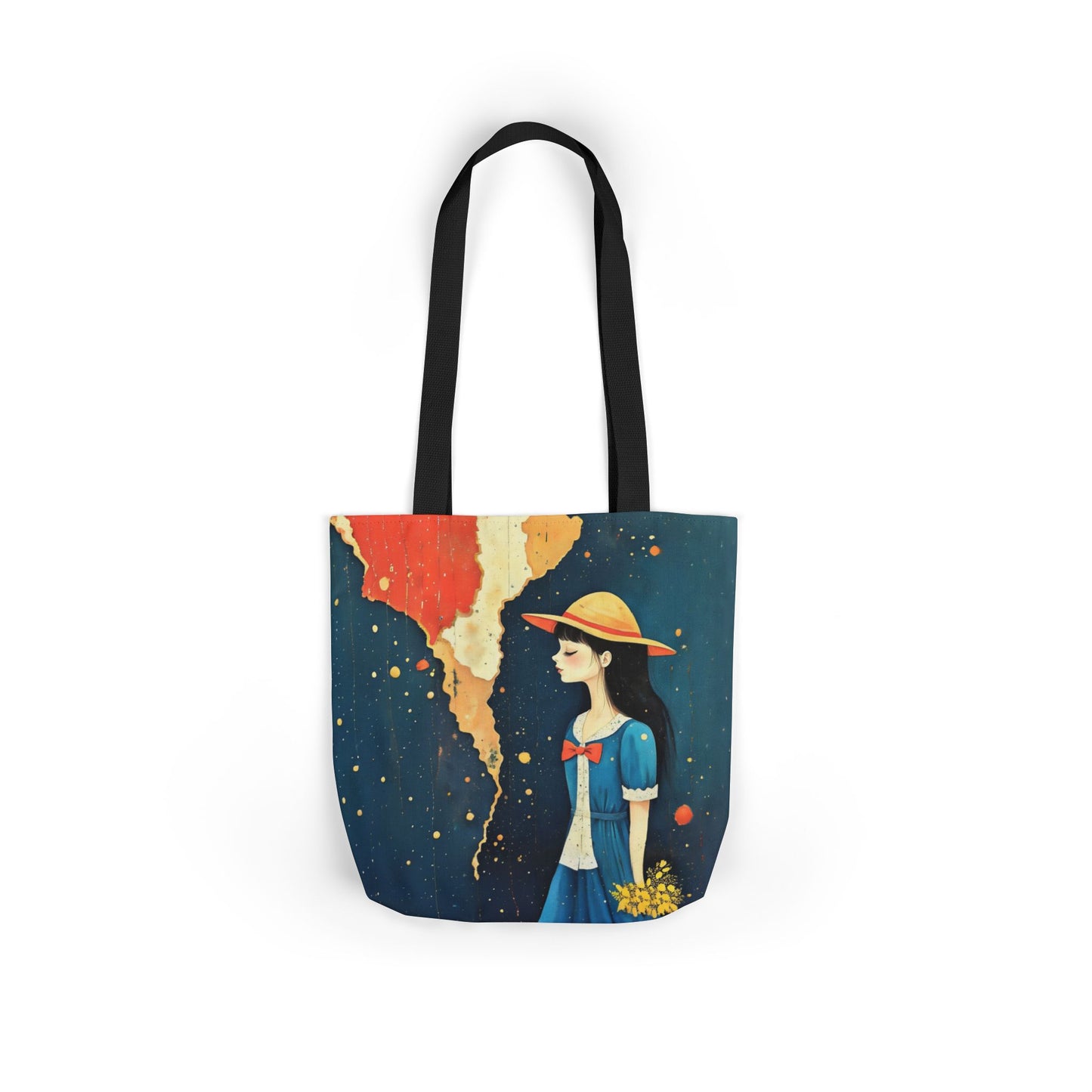 Colorful travel -Inspired Canvas Tote Bag - Perfect for Beach Days, Eco-Friendly Shopping, and Summer Fun!