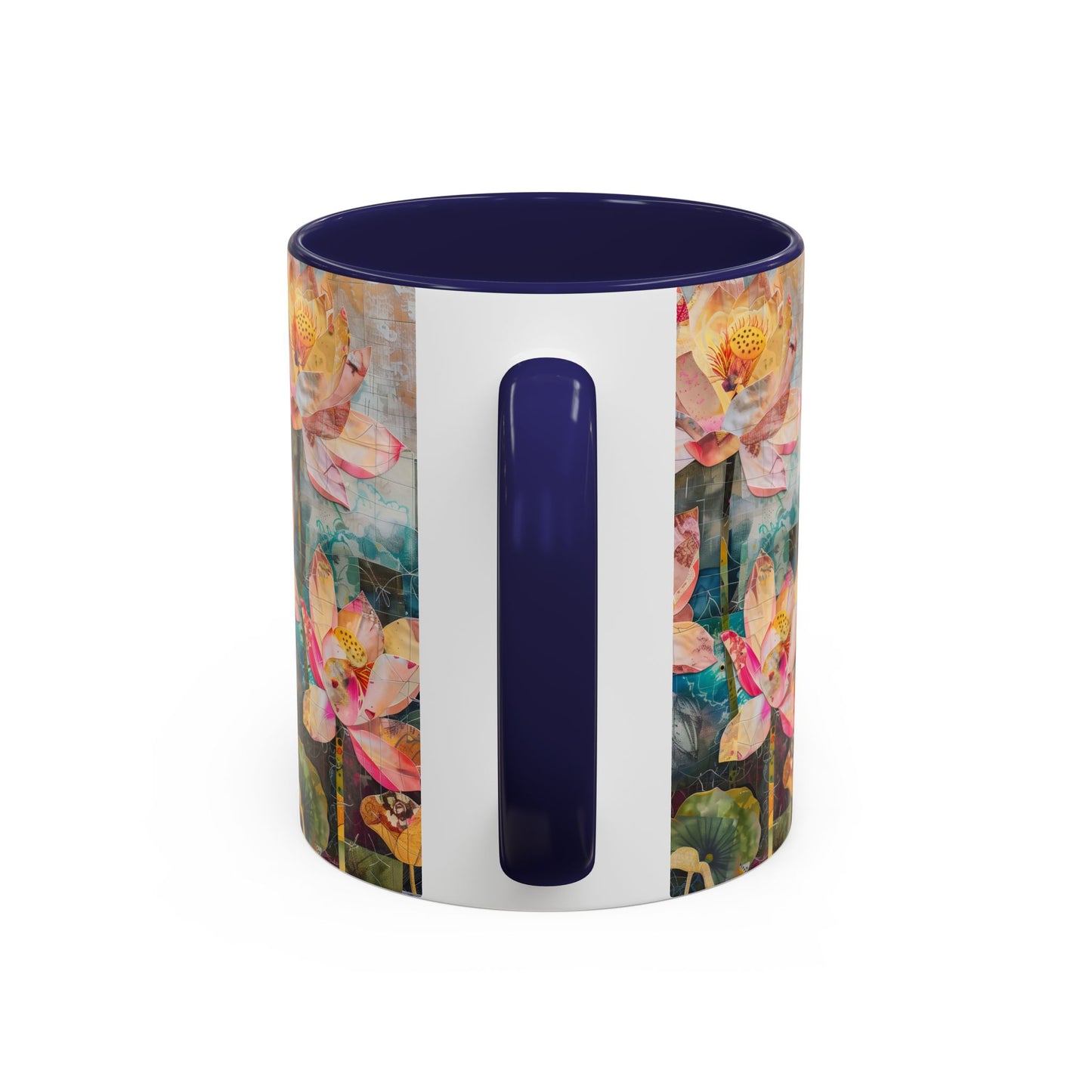 Mug - Pink Water Lilies Pond Watercolor Art by Fairyhill Studio - 11oz