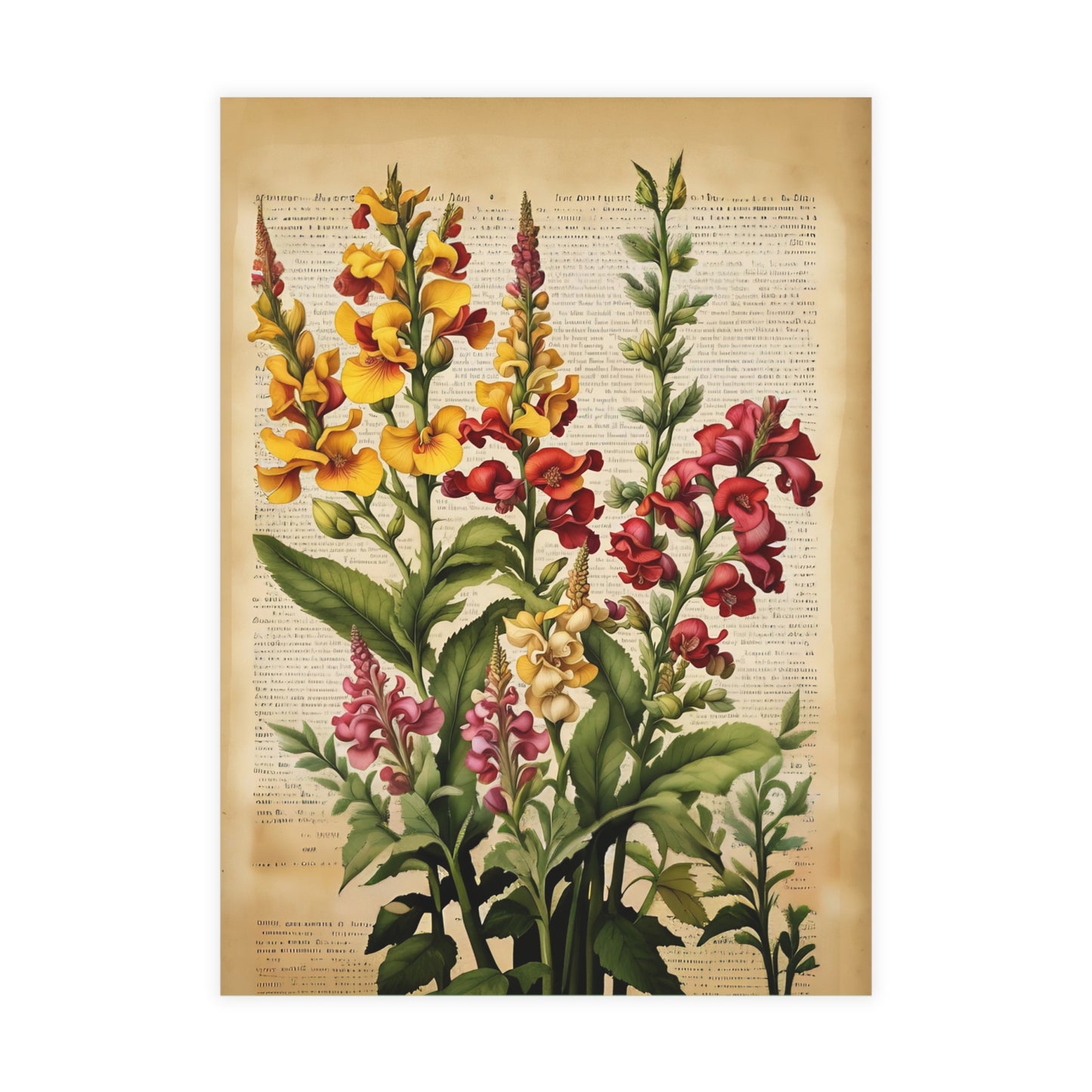 Vintage Floral Postcard Bundle