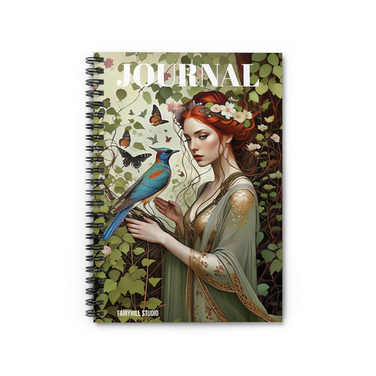 Spiral Notebook - Blue Bird/ Art Design