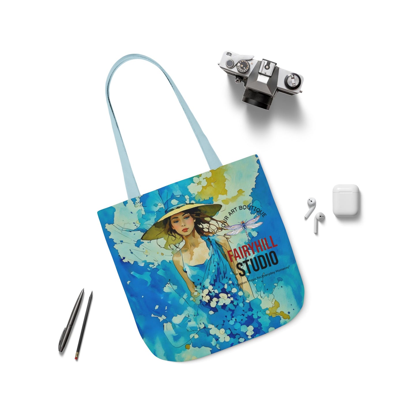 Colorful Summer vibes- Canvas Tote Bag - Perfect for Beach Days, Eco-Friendly Shopping, and Summer Fun!