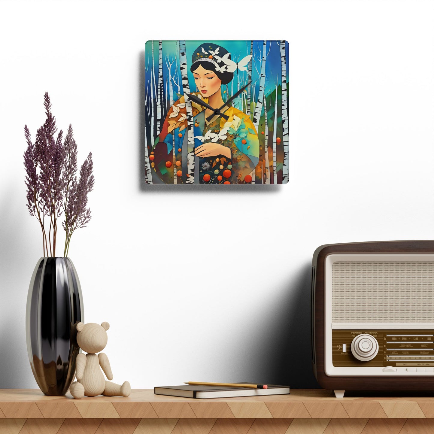 Butterfly Acrylic Wall Clock