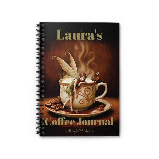 Fairy Coffee Spiral Notebook - Ruled Line