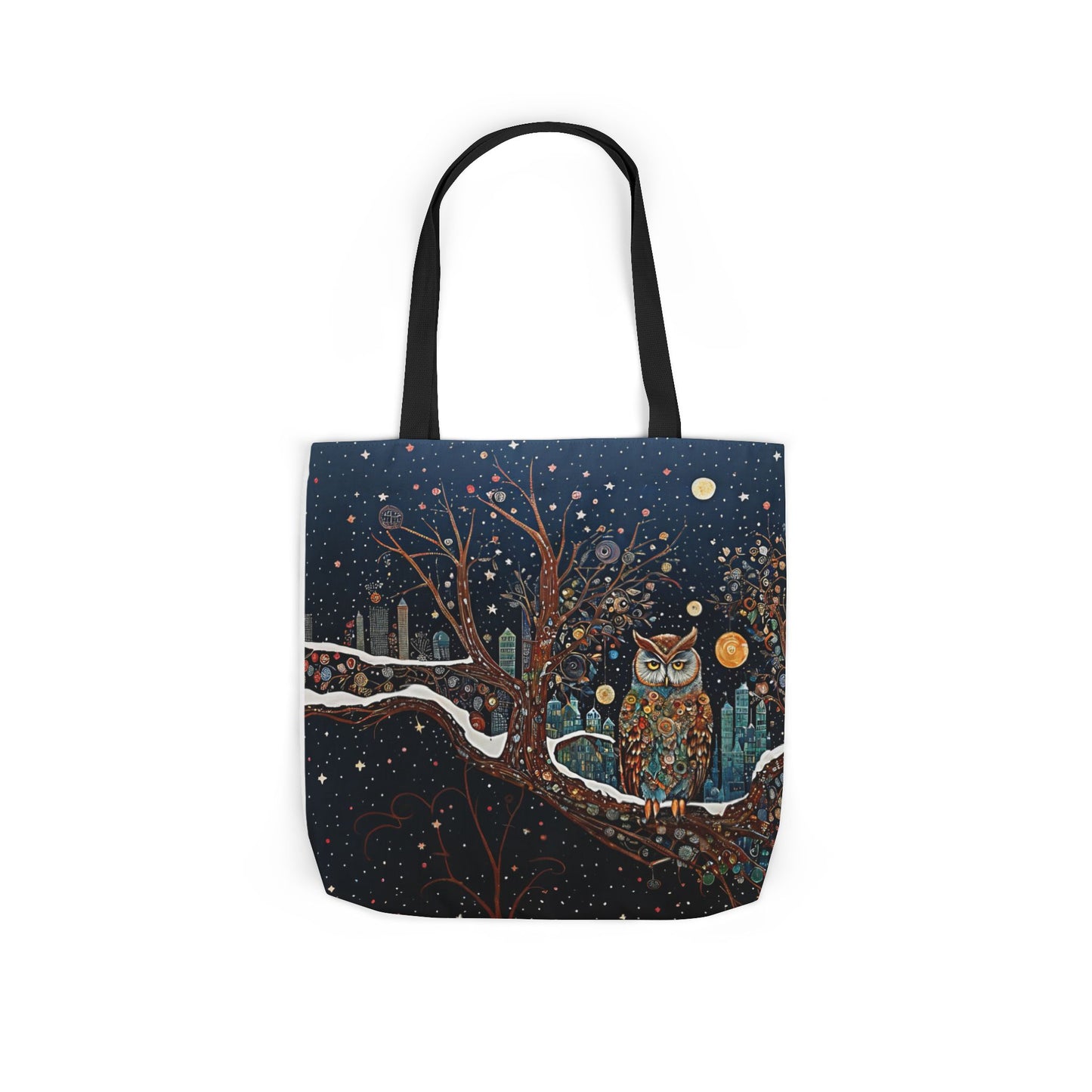 Colorful  night Owl -Inspired Canvas Tote Bag - Perfect for Beach Days, Eco-Friendly Shopping, and Summer Fun!