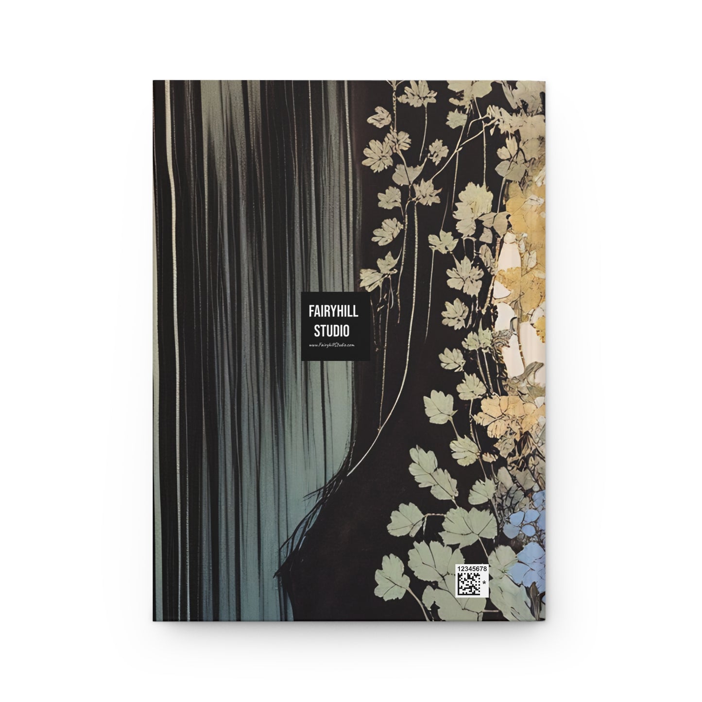 Woman with a large Butterfly Hardcover Journal Matte