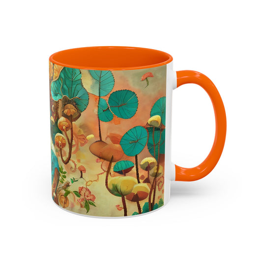 Mushroom Fairy Art-Themed Coffee Mug - 11 & 15oz Accent Mug for Musroom  Fsiry Lovers