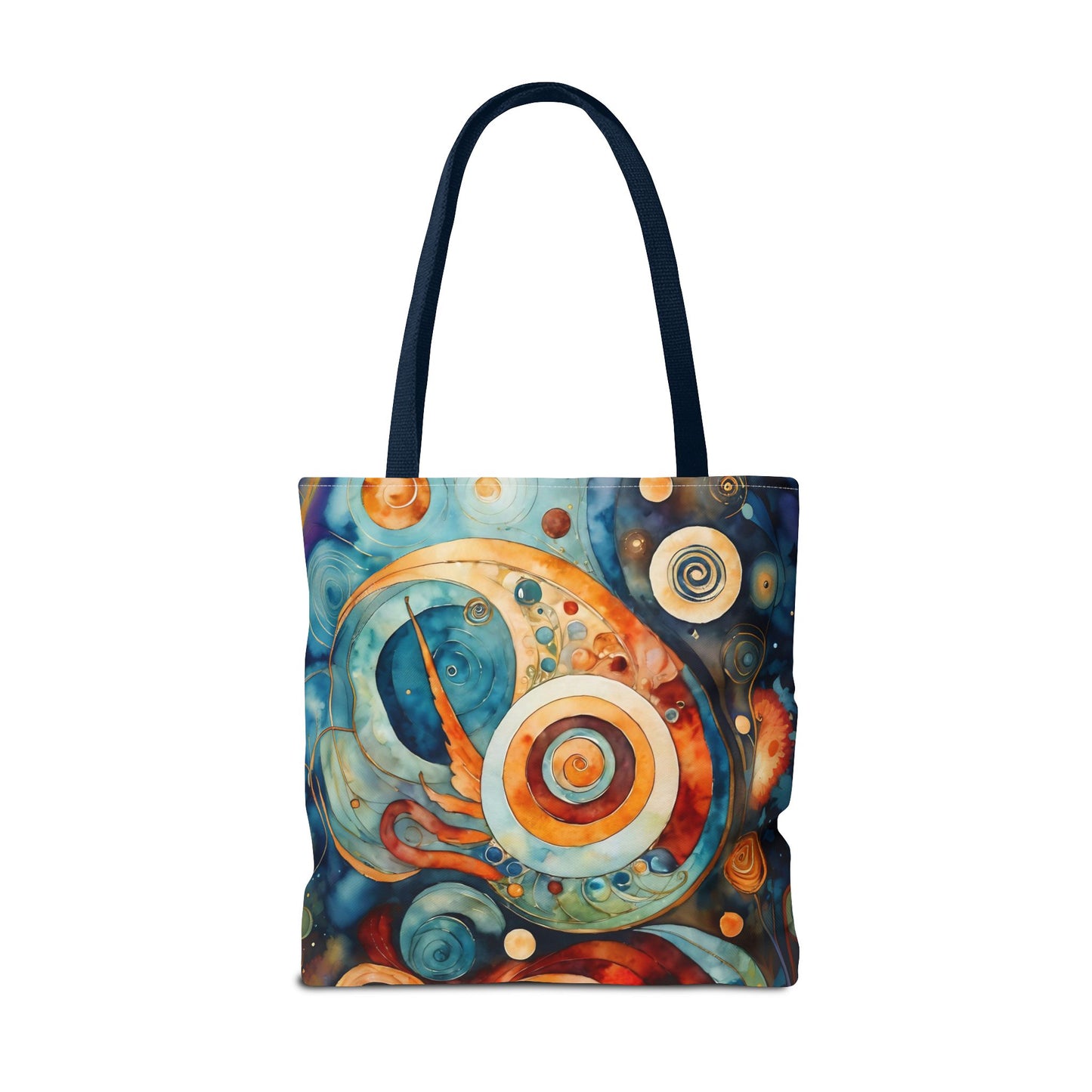 Colorful Circle Canvas Art Tote Bag