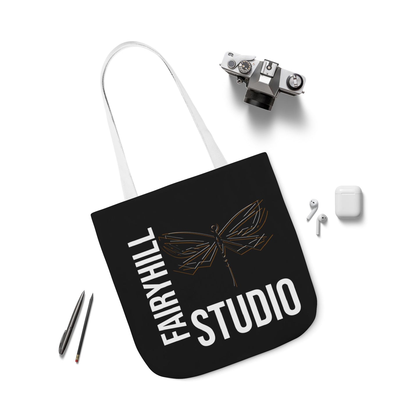 FairyHill Studio Canvas Tote Bag - Perfect for Beach Days, Eco-Friendly Shopping, and Summer Fun!