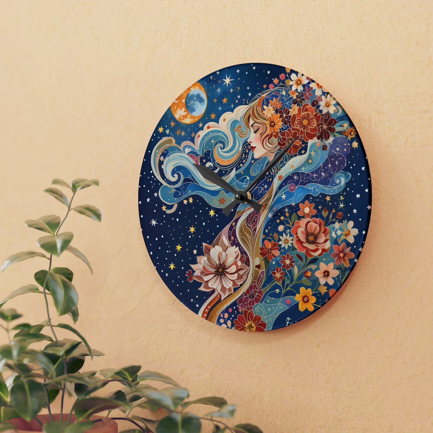 Celestial   Mindfulness   Acrylic Wall Clock
