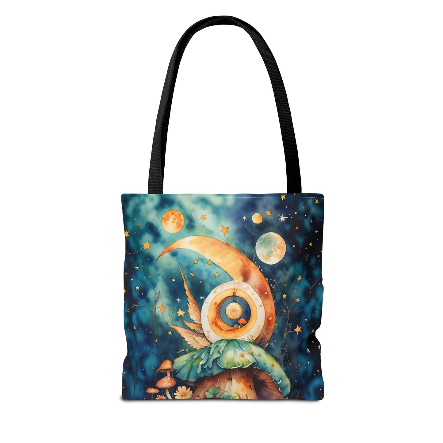 Canvas Art Tote bag- Abstract Colorful Circle Universe