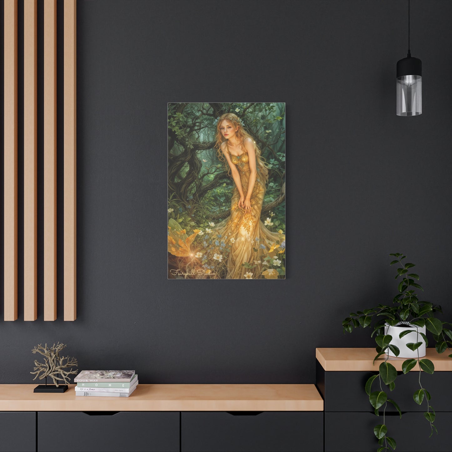 Canvas Print - Mid-Summer's Eve Fairy Forest Art by Fairyhill Studio