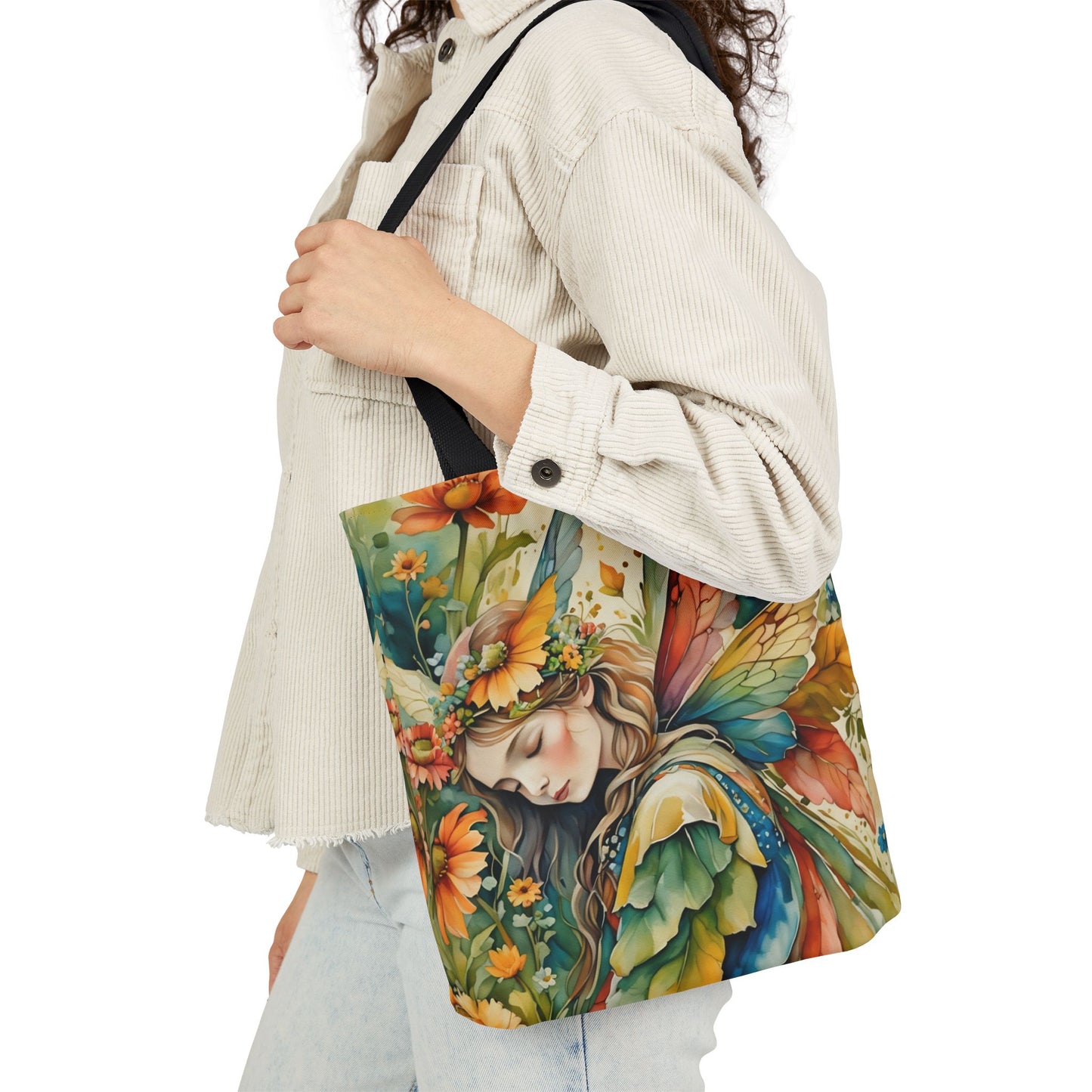 Colorful nature-Inspired Canvas Tote Bag - Perfect for Beach Days, Eco-Friendly Shopping, and Summer Fun!