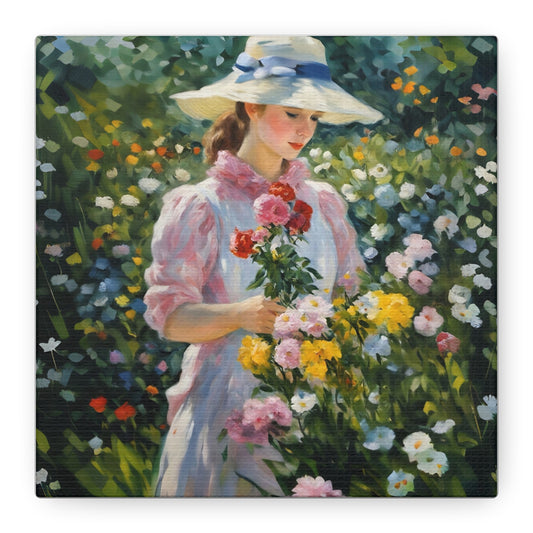 Floral Serenity Canvas Art - Stretched Matte 1.25"