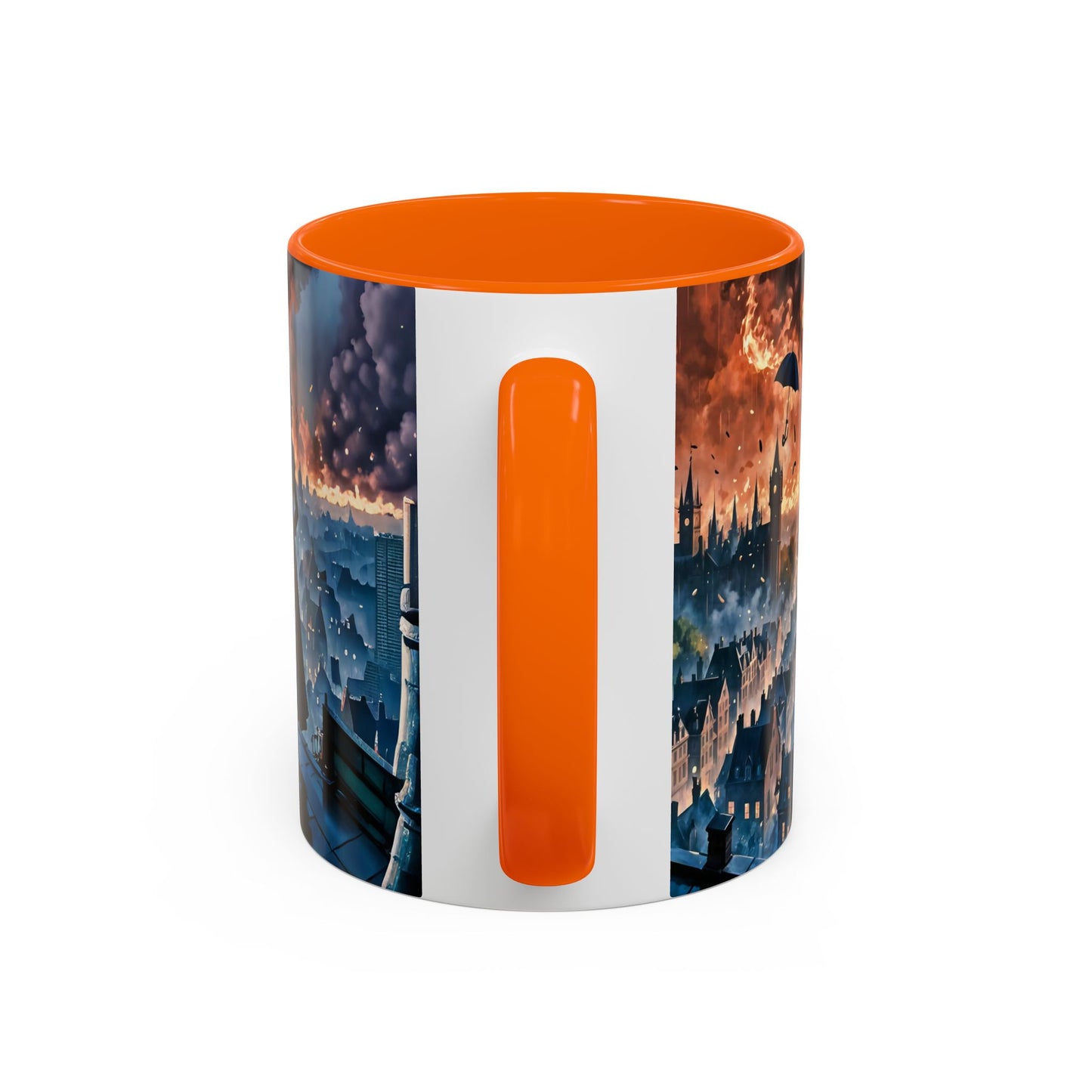 Coffee Mug Marry Poppins Umbrella London City Night Art