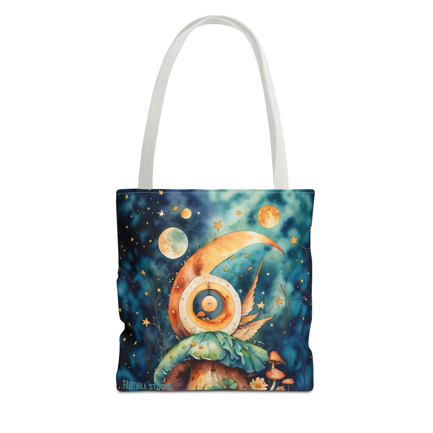 Canvas Art Tote bag- Abstract Colorful Circle Universe