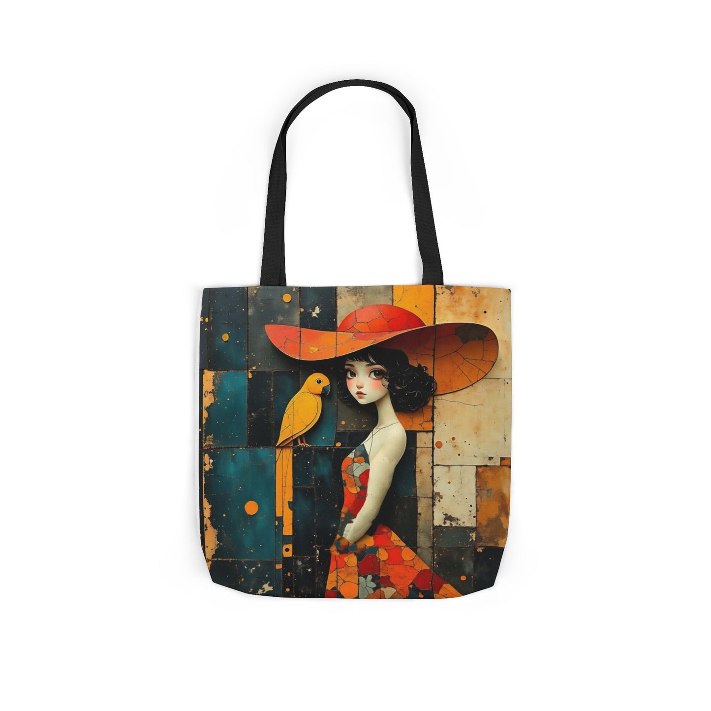 Colorful parrot -Inspired Canvas Tote Bag - Perfect for Beach Days, Eco-Friendly Shopping, and Summer Fun!