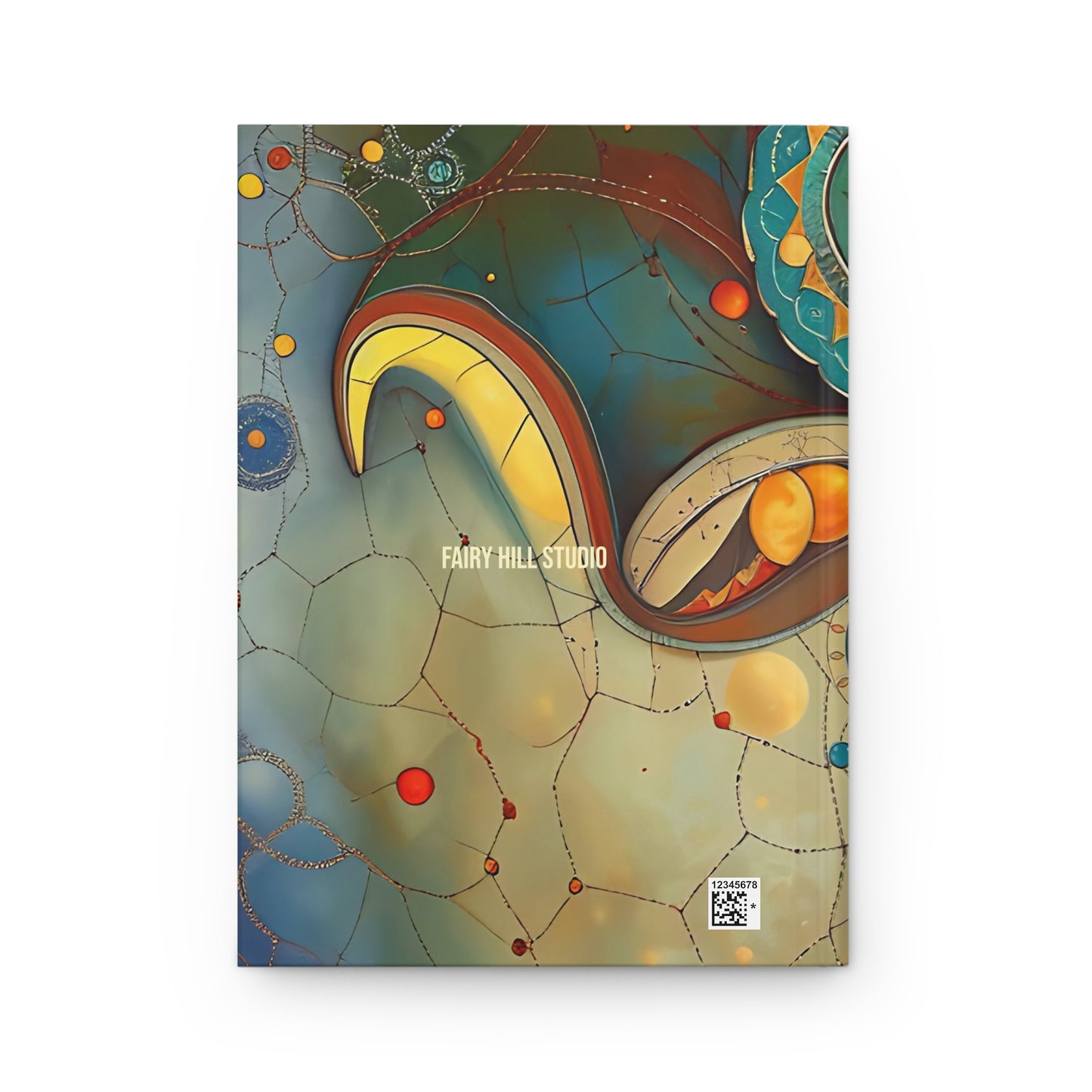 Hardcover Journal Matte - Rumi quote Watercolor Art Notebook Gift by Fairyhill Studio