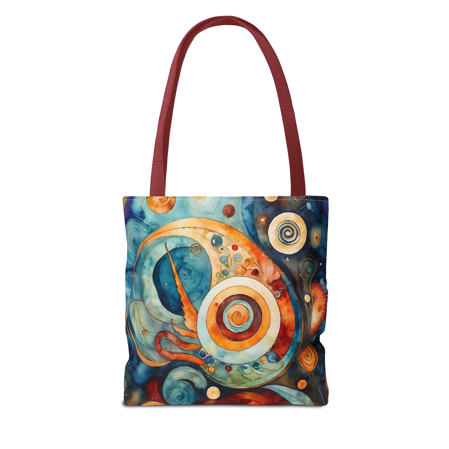 Colorful Circle Canvas Art Tote Bag