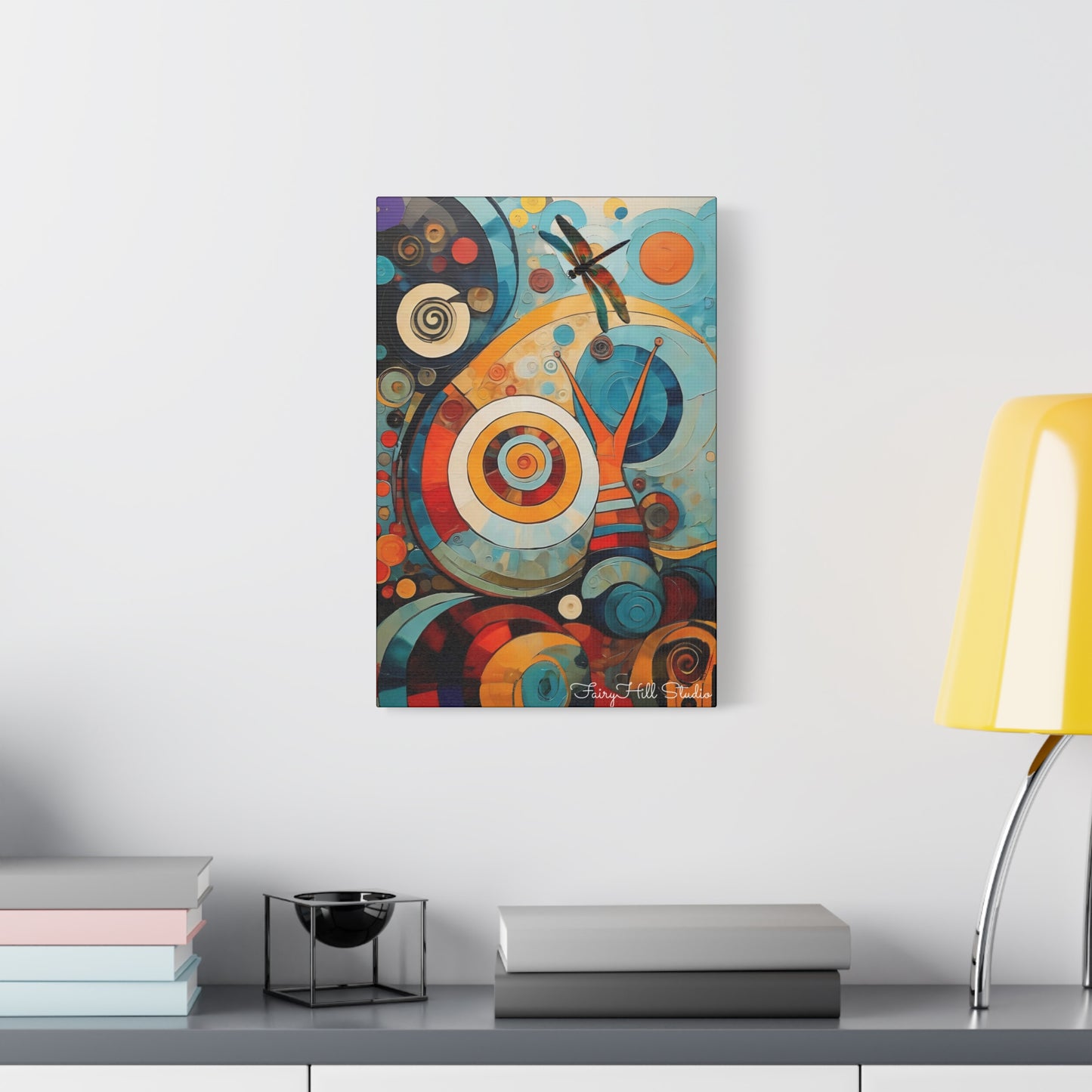 Abstract Colorful Circle Canvas Wall Art