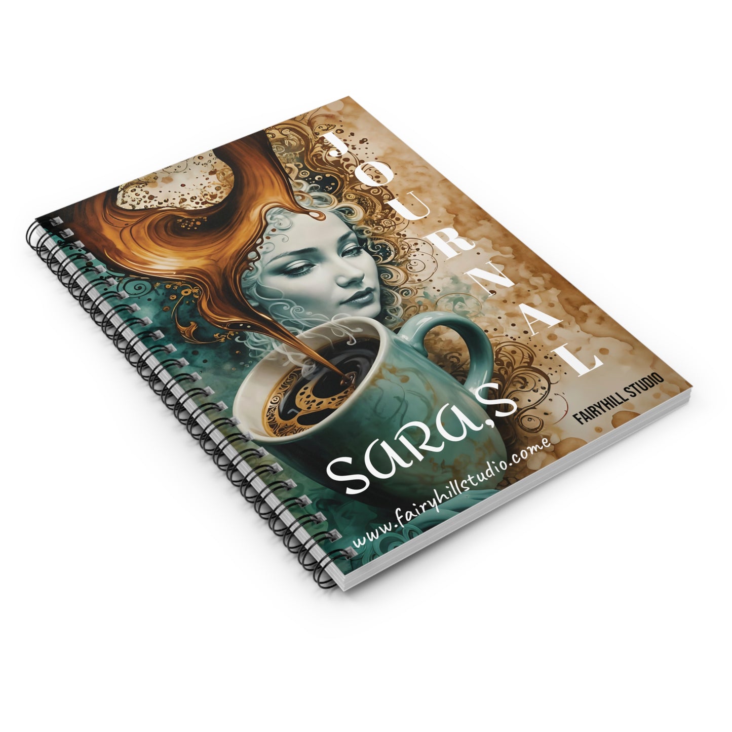 Spiral Coffee Notebook - Ruled Line coffee Journal