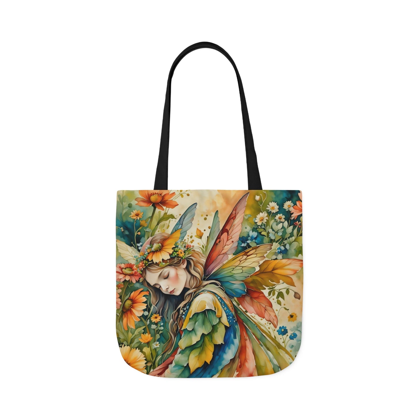 Colorful nature-Inspired Canvas Tote Bag - Perfect for Beach Days, Eco-Friendly Shopping, and Summer Fun!