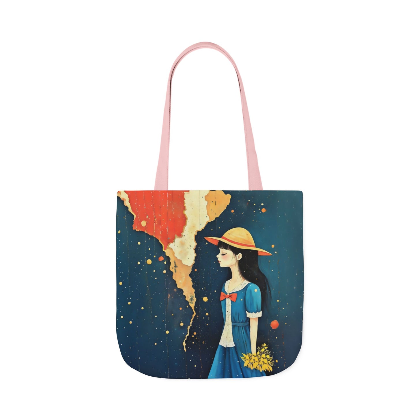 Colorful travel -Inspired Canvas Tote Bag - Perfect for Beach Days, Eco-Friendly Shopping, and Summer Fun!