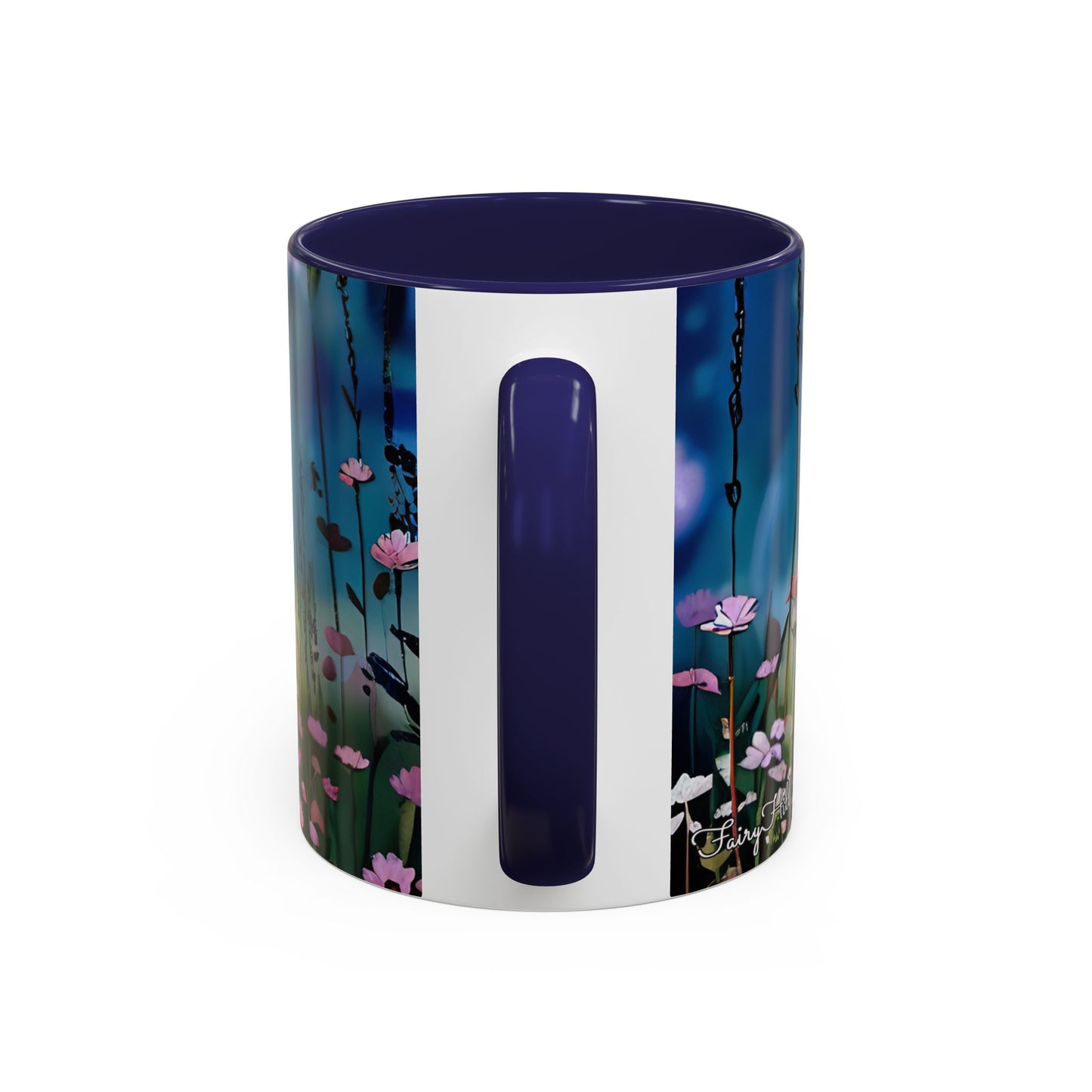 Mug - Lovely Romantic Girl Gathering Flowers in Summer Field