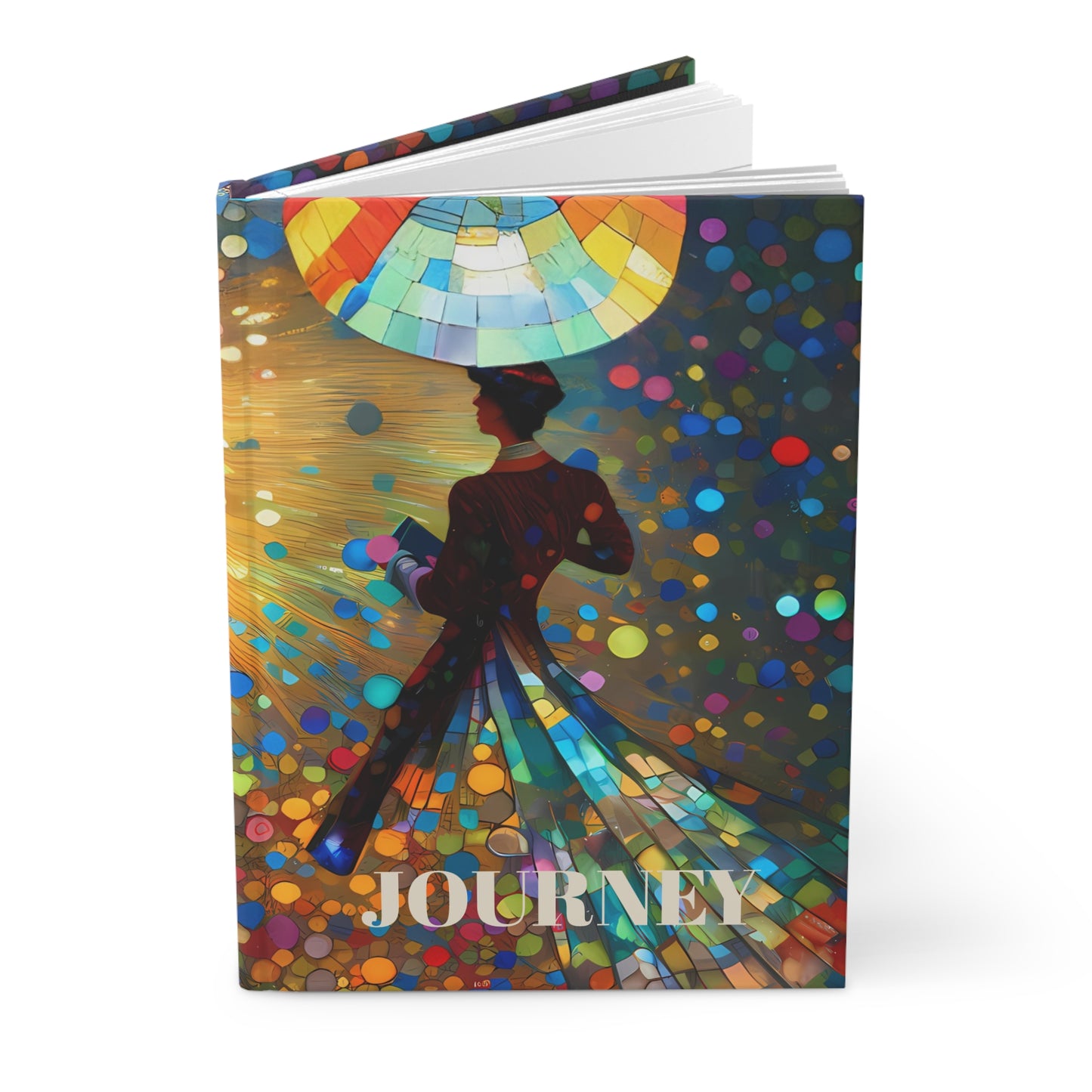 Hardcover Journal Matte - Follow the Magic Girl with Butterfly Art