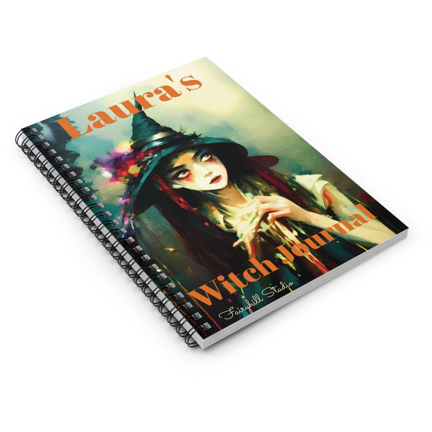 Personalized Witch Journal Notebook - Ruled Line