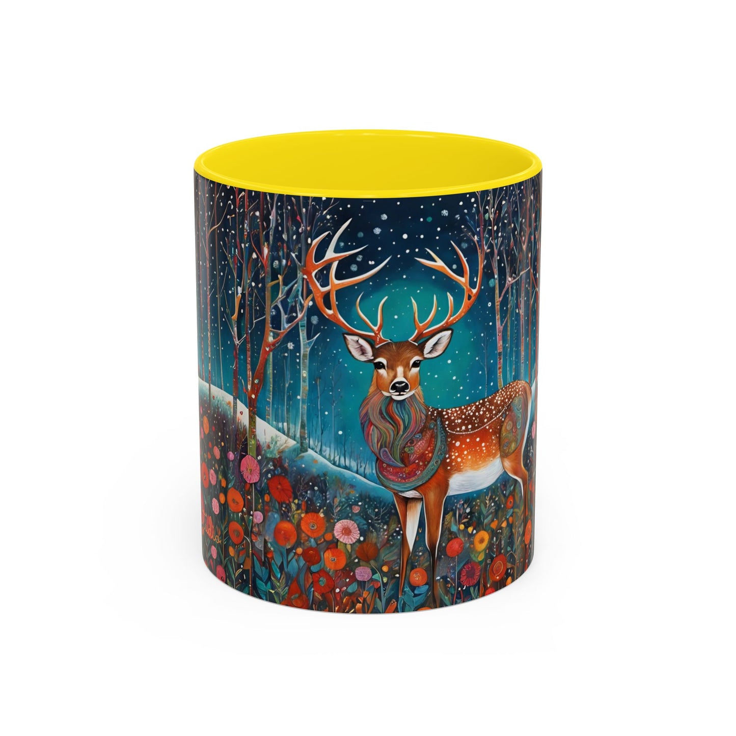 Accent Magestic Boho Deer Coffee Mug (11, 15oz)