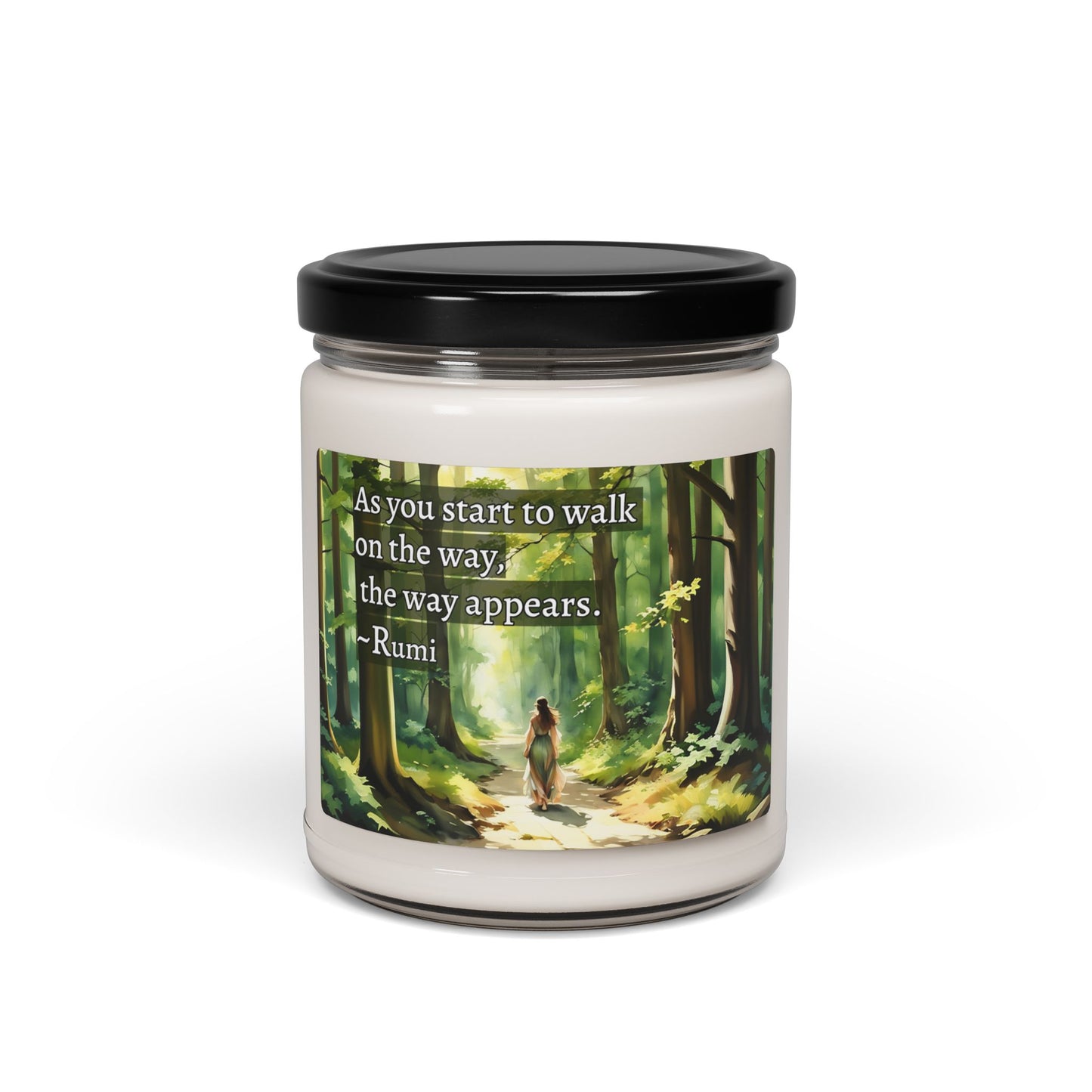 Soy Candle - Floral Aromatic 9oz | Relaxation & Home Decor featuring a beautiful girl