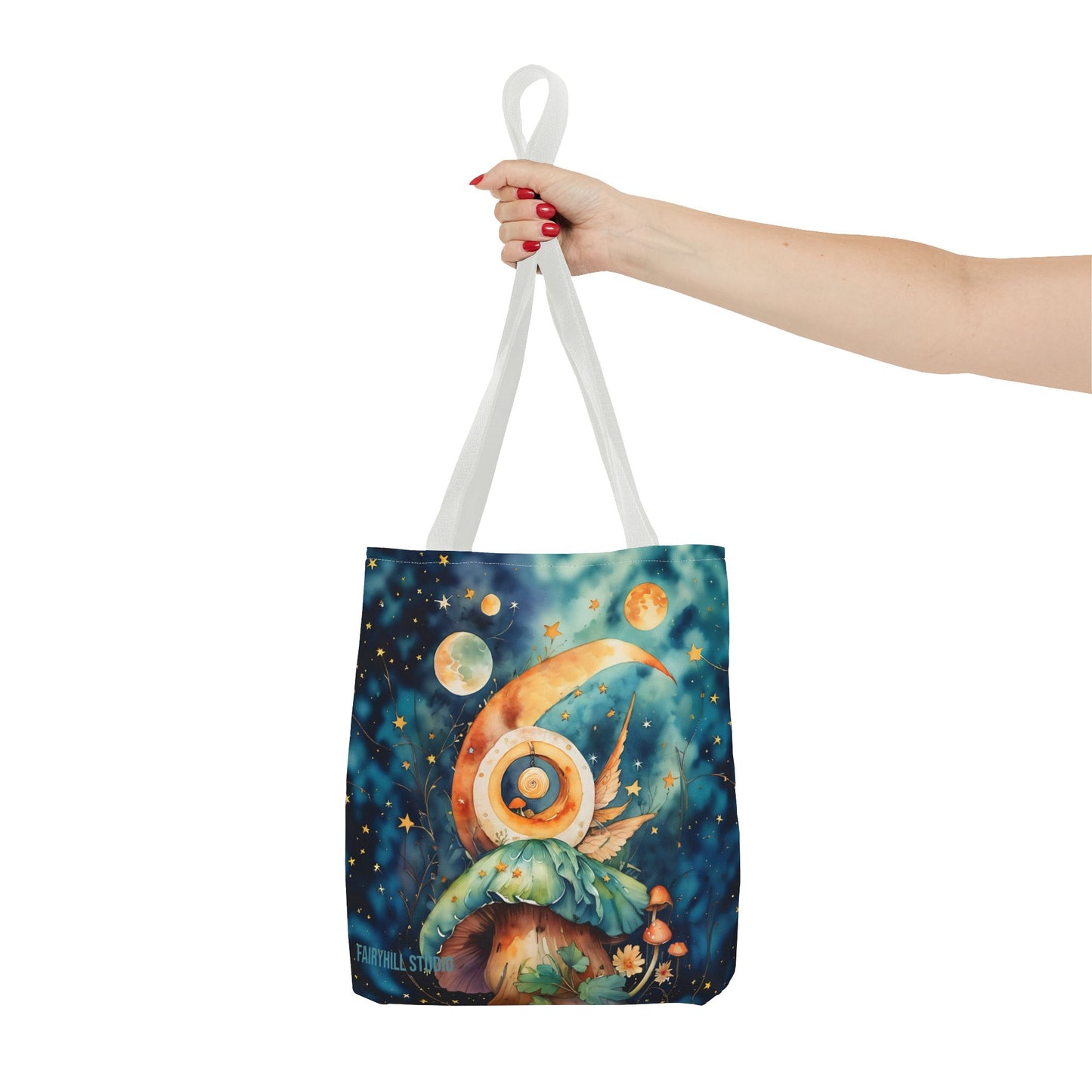 Canvas Art Tote bag- Abstract Colorful Circle Universe