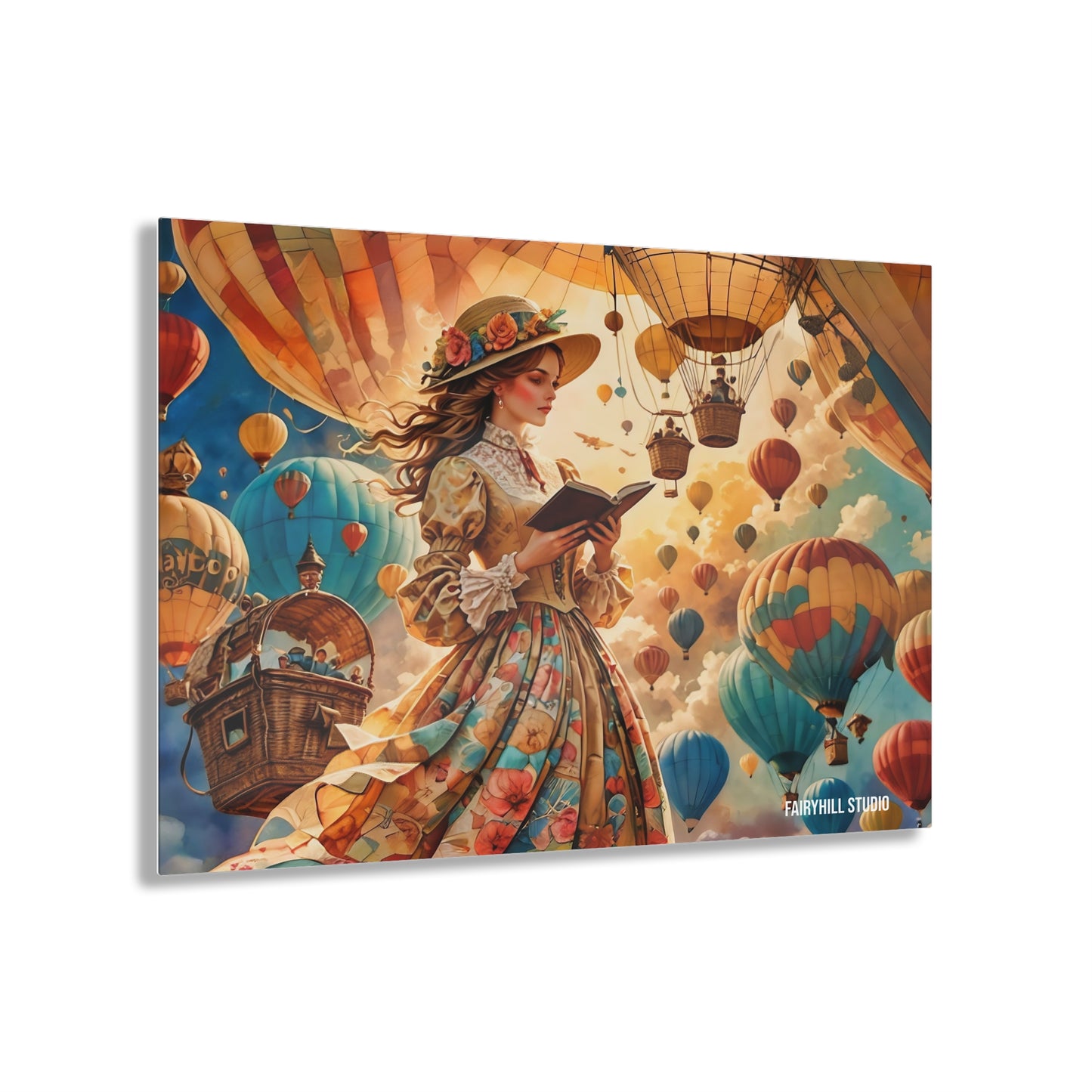 Art Acrylic Prints -Journey with Hot air ballons