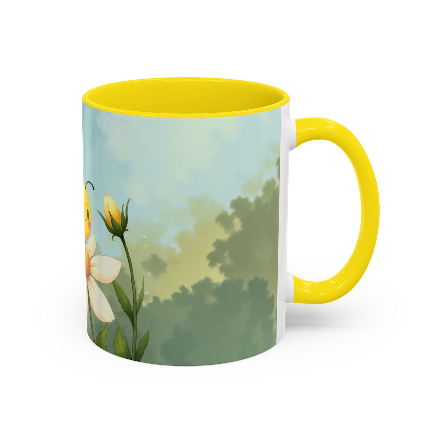 Garden Honey Bee-Themed Coffee Mug - 11 & 15oz Accent Mug for Fairy Lovers