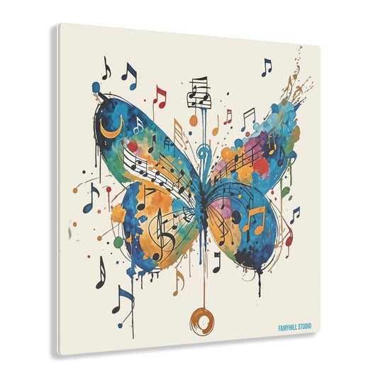 FairyHill Studio Musical Butterfly Art Inspirational  Art Acrylic Print -
