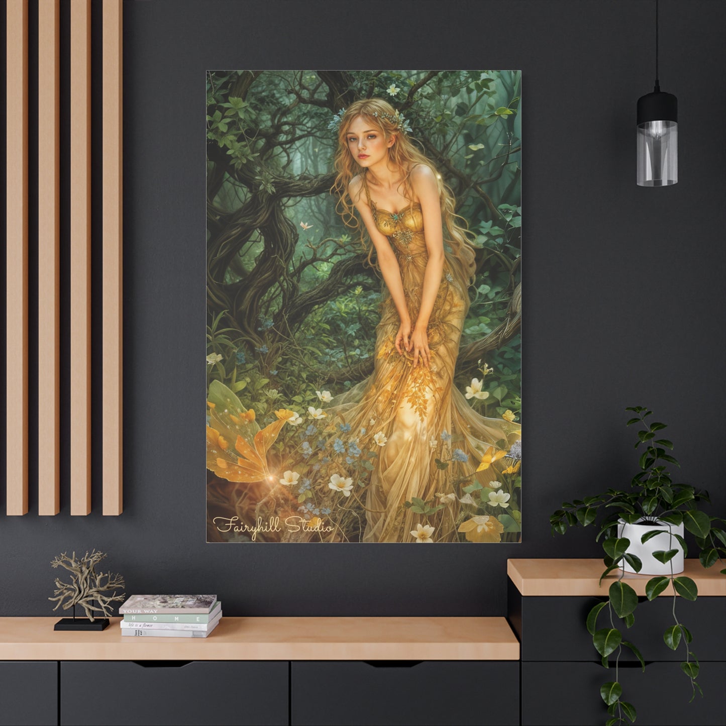 Canvas Print - Mid-Summer's Eve Fairy Forest Art by Fairyhill Studio
