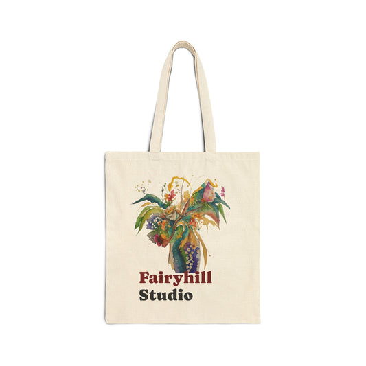 Colorful FlowersTote Bag, Eco-Friendly Canvas Bag, Reusable Shopping Bag, Artsy Gift for Nature Lovers, Stylish Handbag